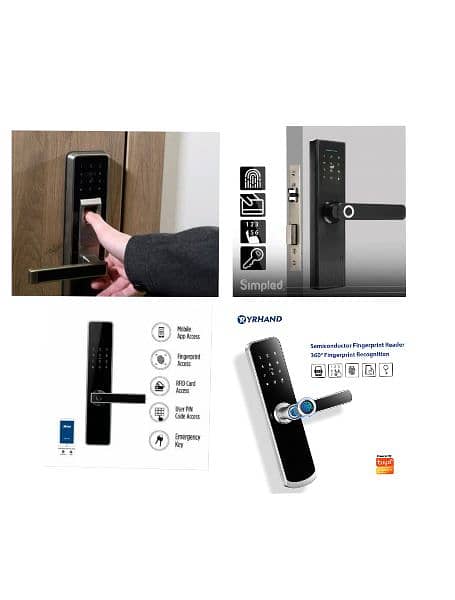 fingerprint access control system smart digital electric door lock 1