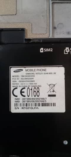 Sumsung Galaxy Grand prime bord GS530H