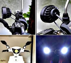 2 Pcs Bike Handle  Light