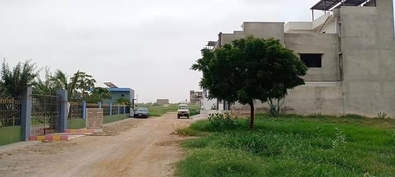 PLOT AVAILABLE FOR IN KARACHI BAR 25-A BOUNDARY WALL SOCIETY. 6