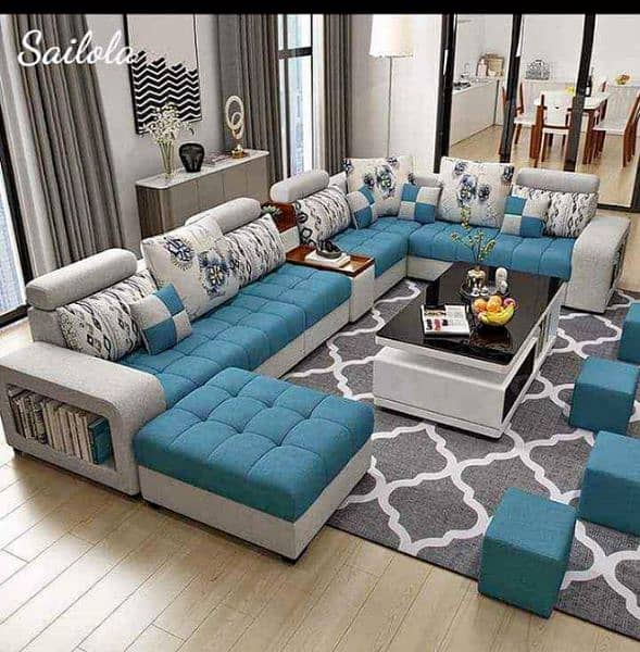 L shape sofa/L shape sofa/corner sofa/10 seater sofa set/puffy sofa 1