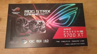 Radeon Rx5700xt rog strix graphics card gpu 8gb