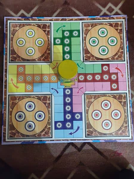 6/4 Ludo for 6 players with free goti set 1