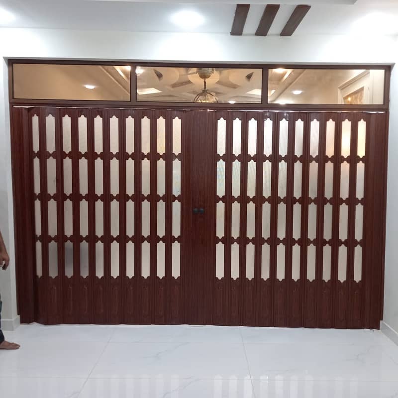 lasani folding door/door / folding partition door /wallpaper PVC pane 2