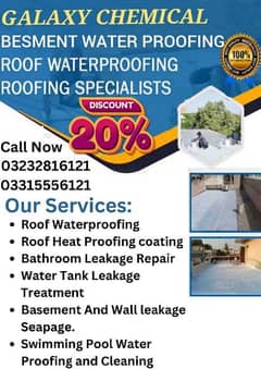 waterproofing heatproofing leakage seapage roof repair services