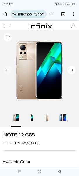 infinix note 12 I 6 + 5 GP Ram 128gb 1