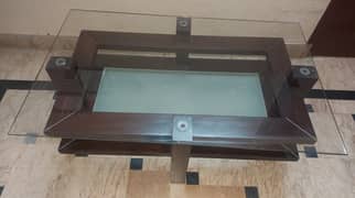 Wooden & Glass Table for Sale 0