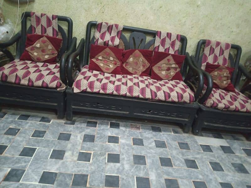 wooden sofa set 1