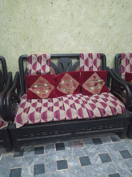 wooden sofa set 4