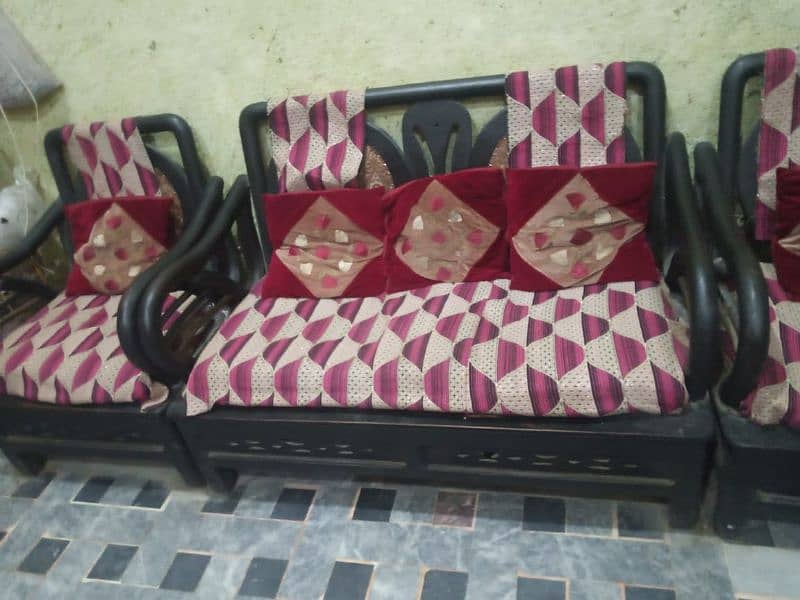 wooden sofa set 6