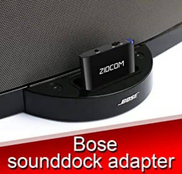 ZIOCOM 30 Pin Bluetooth Adapter Receiver for Bose dock speakers 3