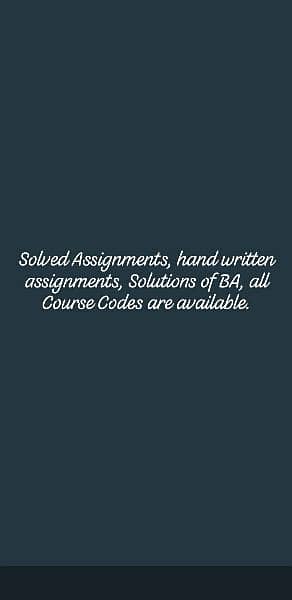 Hand written assignments of AIOU of Mertic, FA, BA,B. Ed, M. Ed 0