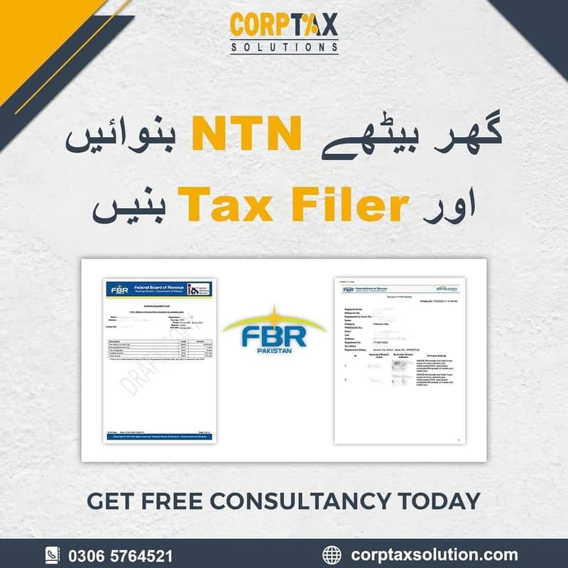 NTN Registration Tax Filing Company Registration IncomeTaxReturn 7