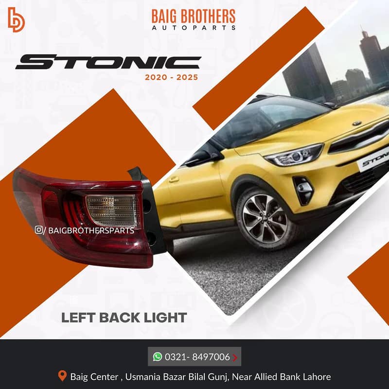 Hyundai Elantra Tucson HRV Kia Stonic Mg Headlight Bonnet Door Lite Ac 16