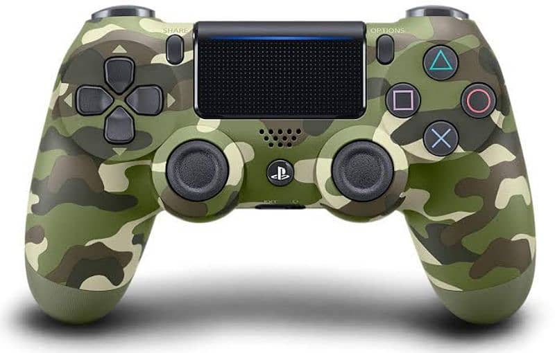 Dualshock 4 Green Camo PS4 Controller 1