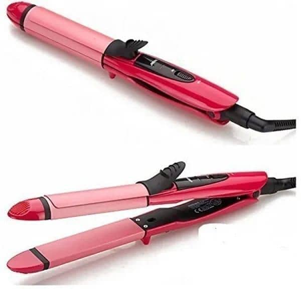 2 in 1 Hair Straightener and Curler 1