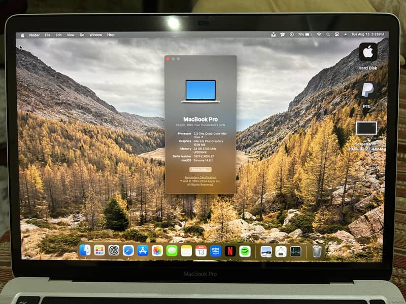 Apple Macbook pro ( Mid 2020 ) 1