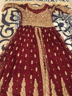 Designer inspired Heavily Embalished Dabka Fancy Maxi 0