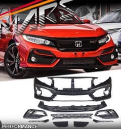 civic x si v2 front bumper 0