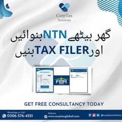 Company Registration | Tax Filer FBR | Income Tax Return | Sales Tax