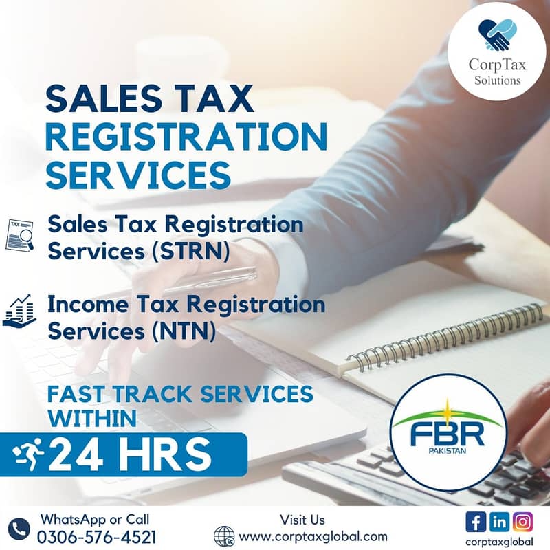 Company Registration | Tax Filer FBR | Income Tax Return | Sales Tax 4