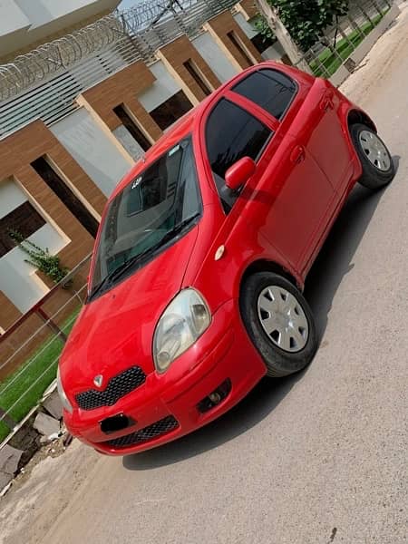 Toyota Vitz red colour model 1999 0