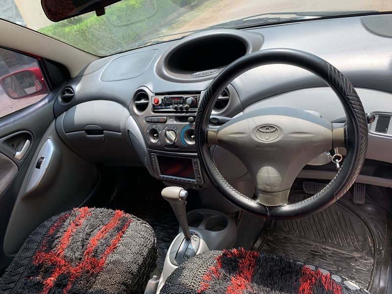 Toyota Vitz red colour model 1999 5