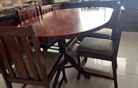 6 seater dinning table set 0