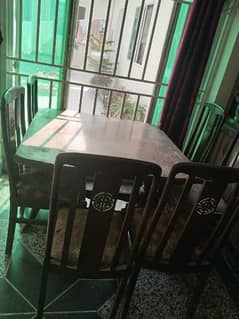 dining table with 6 chairs