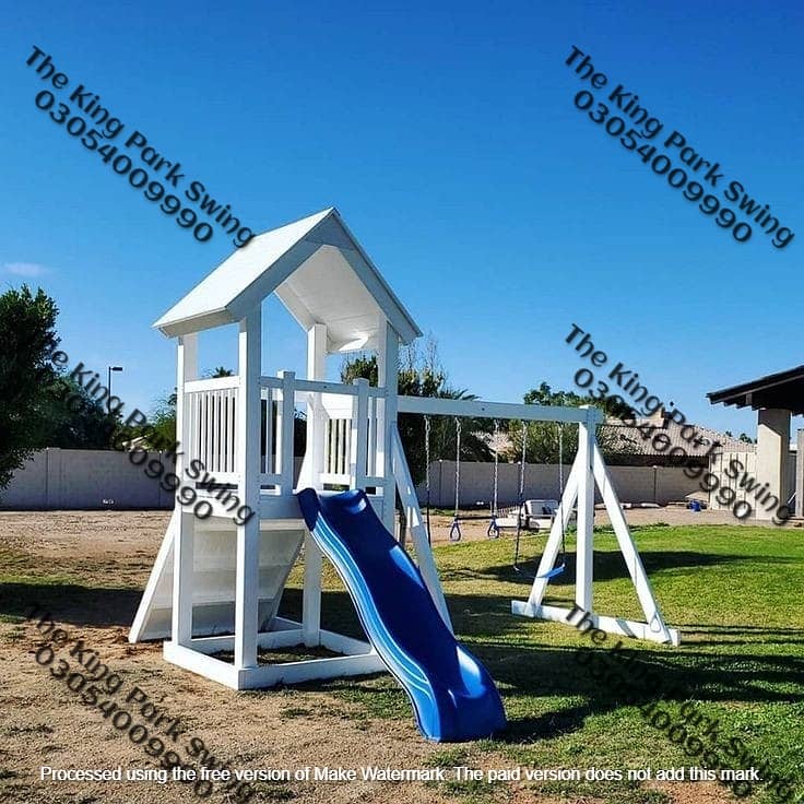 kids slides | Wooden Playhouse Set | kid swing | jhoola | Seesaw 8