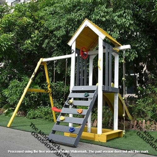 kids slides | Wooden Playhouse Set | kid swing | jhoola | Seesaw 14