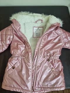 pink puffer jacket for girls