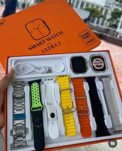 S100 Fendior Smart Watch Ultra 2 With 7 Straps 49mm