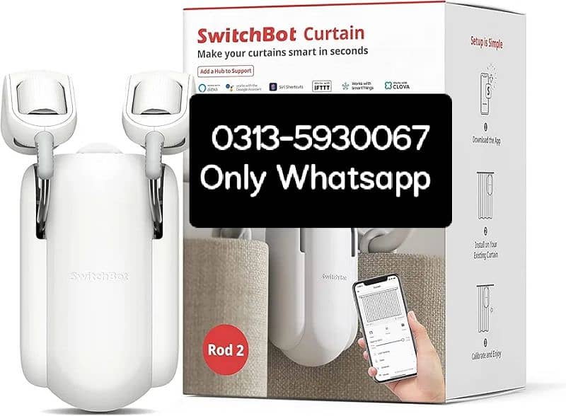 switch bot rod 2 smart curtain opener app automate timer control 0