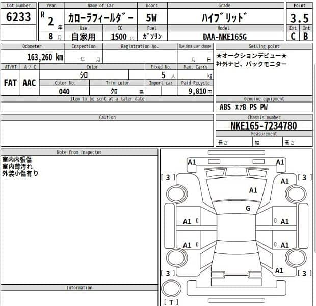 Toyota Corolla Fielder 2020 5