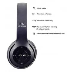 wireless headphones ( black ) 0