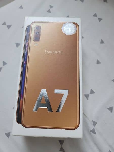 samsung A 7 2018 dual sim pta approve box 1