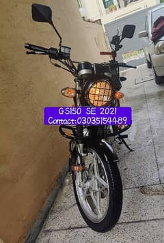 Black GS150 SE 2021 model, Punjab Registered - Lahore