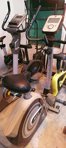 exercise cycle elliptical cross trainer recumbent machine bike 4