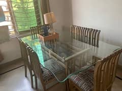 6 seater wooden dinning table