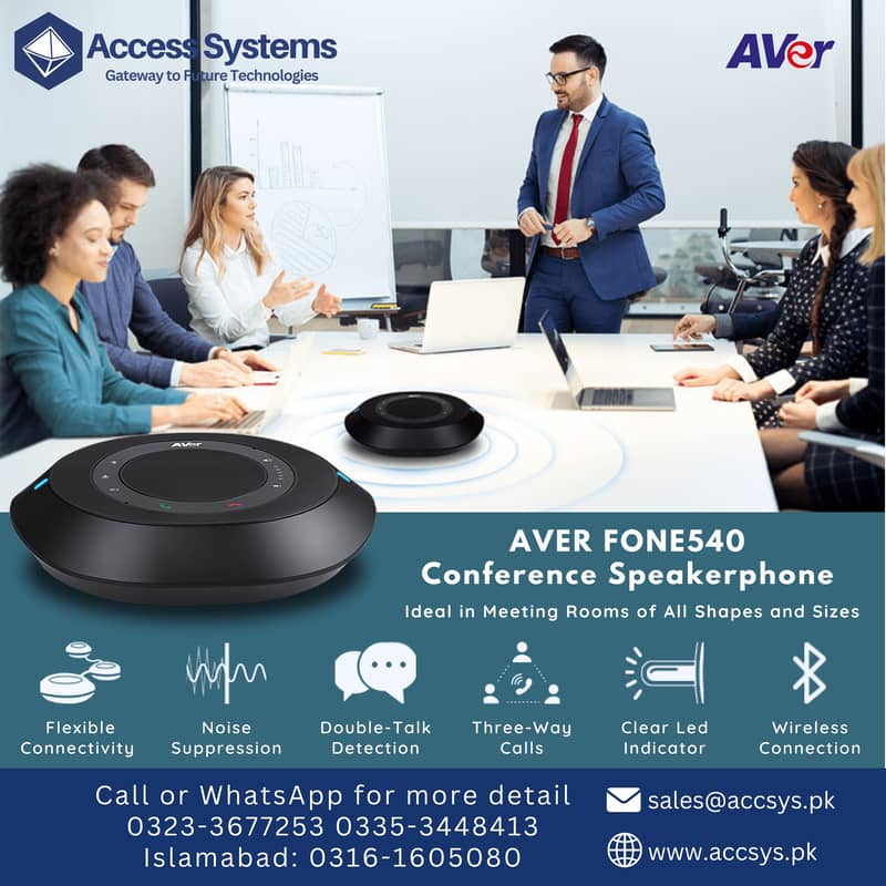 Audio Video Conference | Logitech |Aver| Poly Trio | Mic Conferencing 3