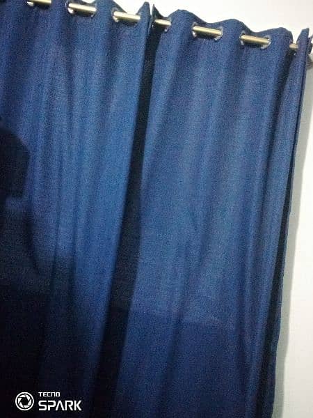 bule curtain 0