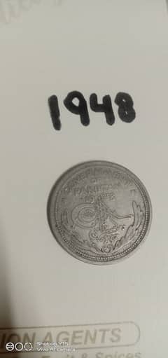 1948 Pakistan  old antique coin 0