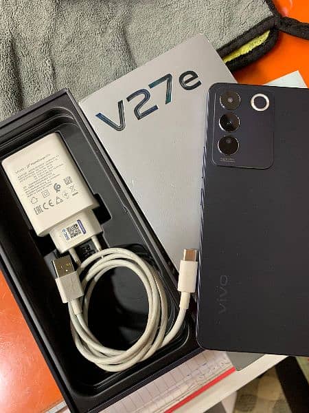 Vivo V27e 8/256 with Full packing in Very Good condition 2