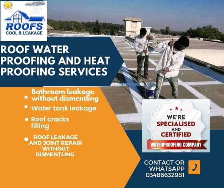 ROOF WATERPROOFING | HEAT PROOFING | WASHROOM LEAKAGE | WATER TANK 4