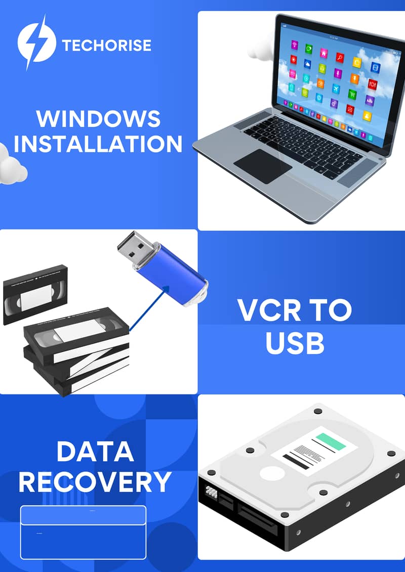 Data Recovery, VCR to USB, Windows Installation 0