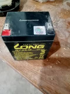 long 12volt 5 ampere hours battery new condition