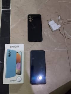 samsung galaxy a32 mobile phone with box and charger waterproof 0