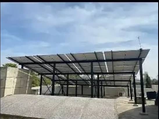 Elevated Solar Structure customized Guarder Work 14 rup watt 3