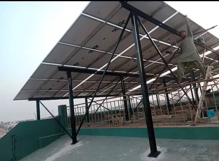 Elevated Solar Structure customized Guarder Work 14 rup watt 7